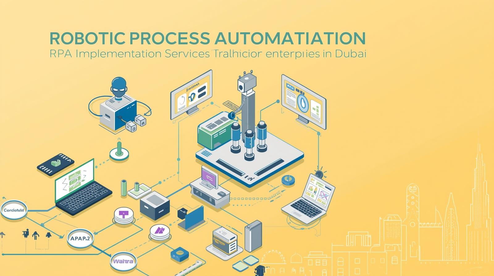 Business Process Automation (RPA) UAE 16 May 9th, 2026 RPA implementation services for enterprises Dubai workflow