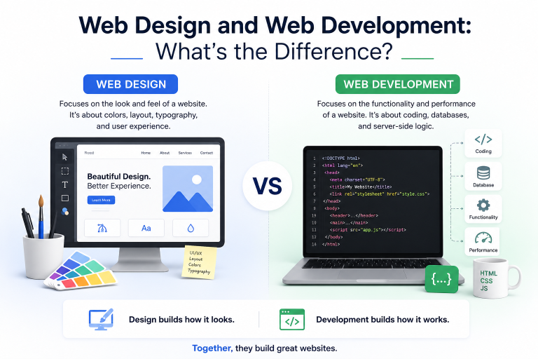 web design and web development