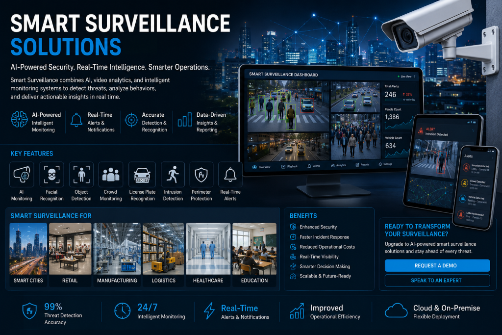 Smart Surveillance 15 June 20th, 2026 Smart Surveillance Solutions AI-Powered Video Monitoring & Security