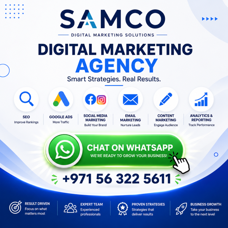 Digital Marketing Agency Dubai - SAMCO digital marketing services