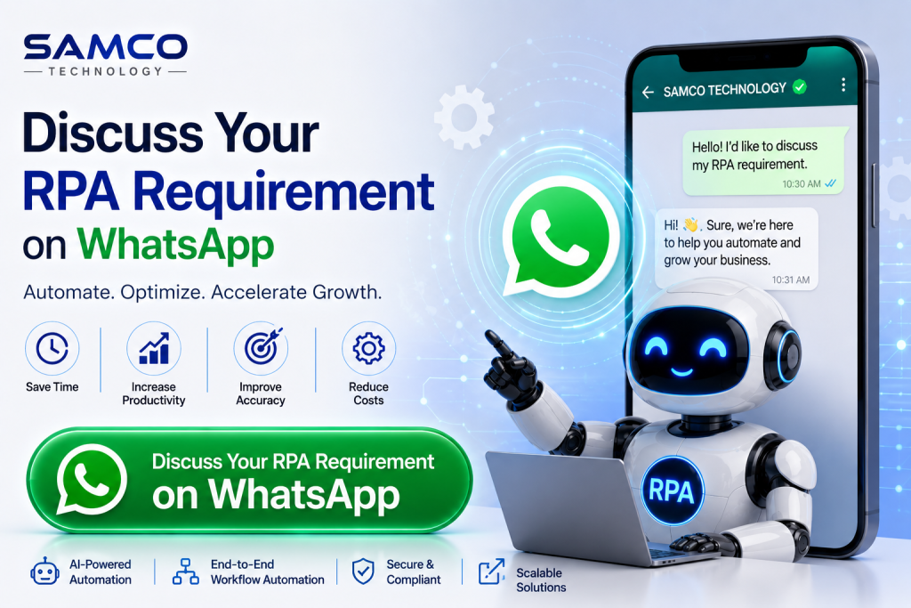 Robot discussing RPA via WhatsApp