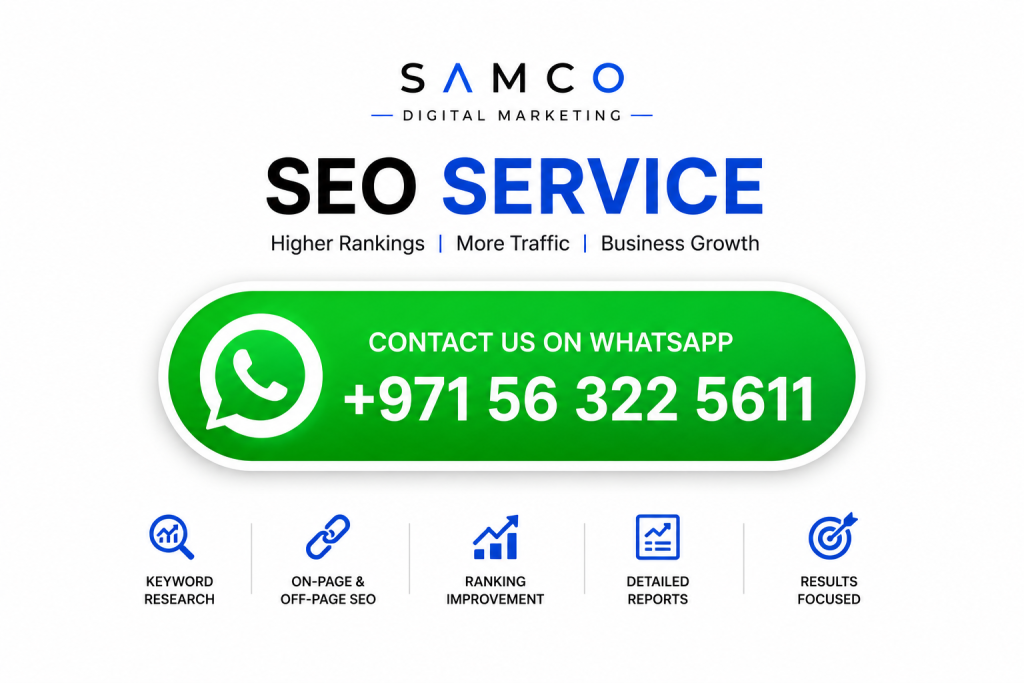 SEO services 15 August 20th, 2026 SEO services in Dubai by SAMCO Digital Marketing