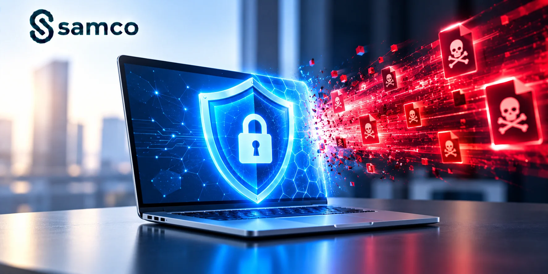 Cybersecurity solutions Dubai UAE with digital security shield protecting business systems